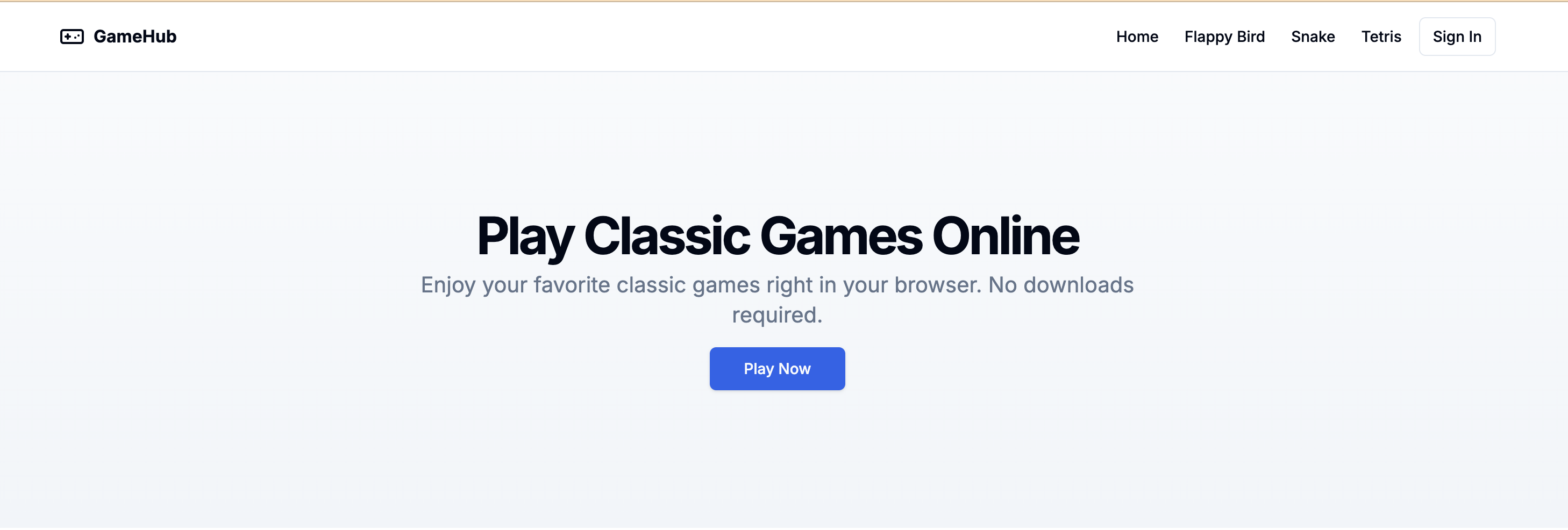 Games Hub
